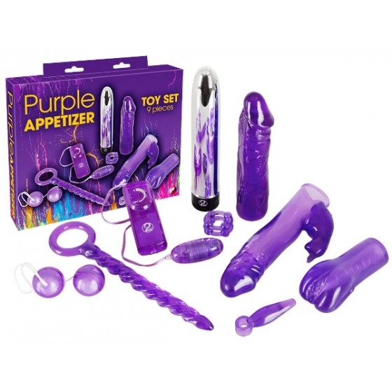 Set jucarii sexuale Purple Appetizer 9 piese