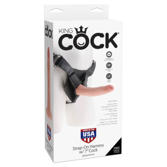 Strap-on King Cock Harness 17.8 cm / ambalaj