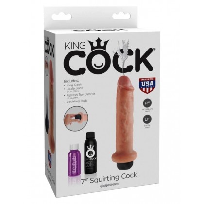 Dildo cu ejaculare King Cook Squirting 17.8cm