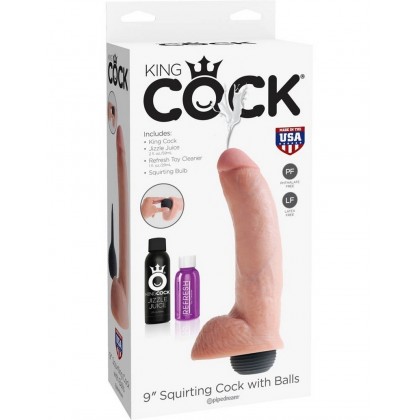 Dildo cu ejaculare King Cock Squirting 23cm