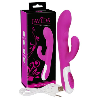 Vibrator rabbit cu inlcalzire Javida Heating USB 22cm