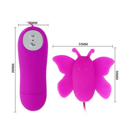 Ou cu vibratii Pretty Love Mini Butterfly 12.5 cm-dimensiuni