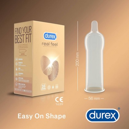 Prezervative Durex Real Feel 16 buc / lungime
