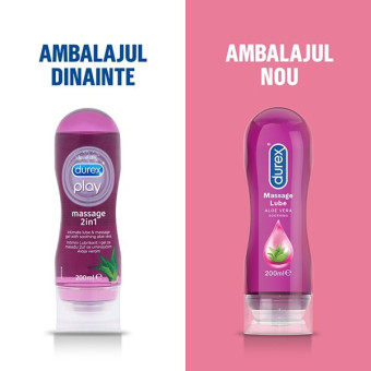 Lubrifiant Durex Play Aloe Vera 200 ml / ambalaj nou