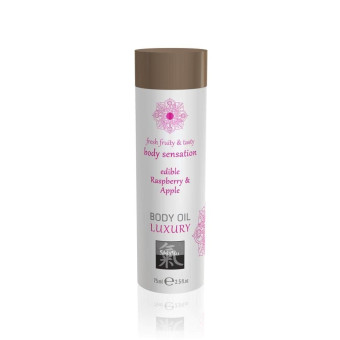 Ulei masaj comestibil Shiatsu Luxury zmeura si mar 75 ml