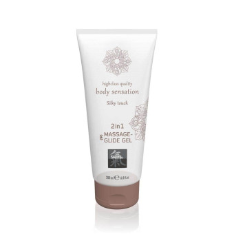 Gel de masaj si lubrifiant 2 in 1 Shiatsu silky touch 200 ml | xtoys.ro