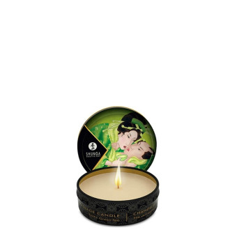 Mini lumanare de masaj si ambient SHUNGA cu aroma de ceai verde 30 ml | bioplanetshop.ro