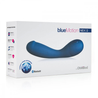Vibrator inteligent OhMiBod Bluemotion Nex2 16,5 cm | xtoys.ro