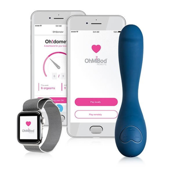 Vibrator inteligent OhMiBod Bluemotion Nex2 16,5 cm | xtoys.ro