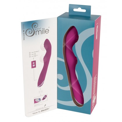 Vibrator flexibil Smile pentru punctele A si G roz