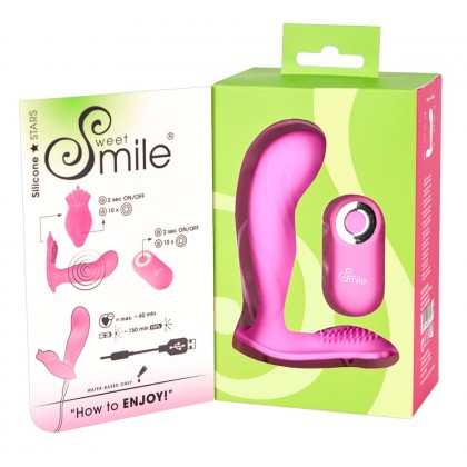 Vibrator pentru punctul G Smile Panty Vibe roz 11,7 cm