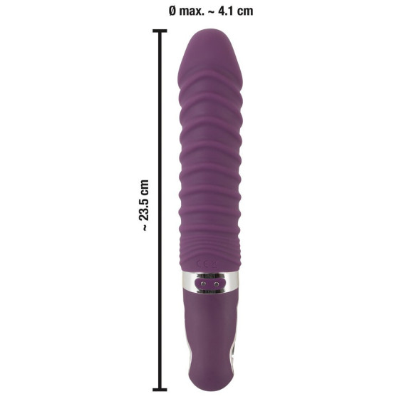 Vibrator Smile Soft Warming mov 23,5 cm
