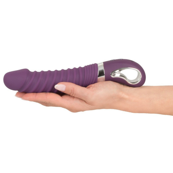 Vibrator Smile Soft Warming mov 23,5 cm