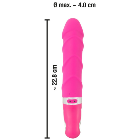 Vibrator Smile Soft Warming roz 22,8 cm