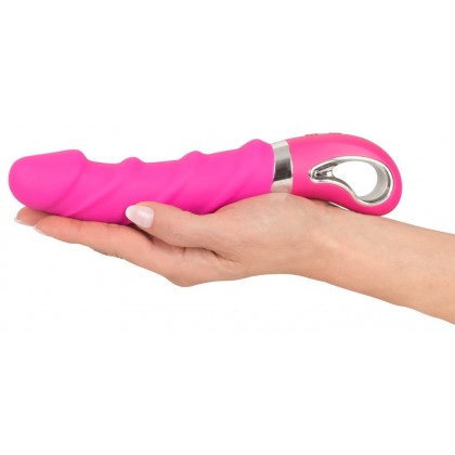 Vibrator Smile Soft Warming roz 22,8 cm