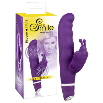 Vibrator Rabbit Smile Fluturas pentru punctul G 15,5 cm