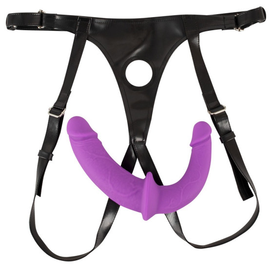 Strap on dublu Smile Super Soft mov