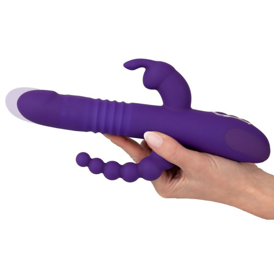 Vibrator Rabbit Smile Triple Thrusting Pearl 26 cm