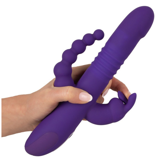 Vibrator Rabbit Smile Triple Thrusting Pearl 26 cm
