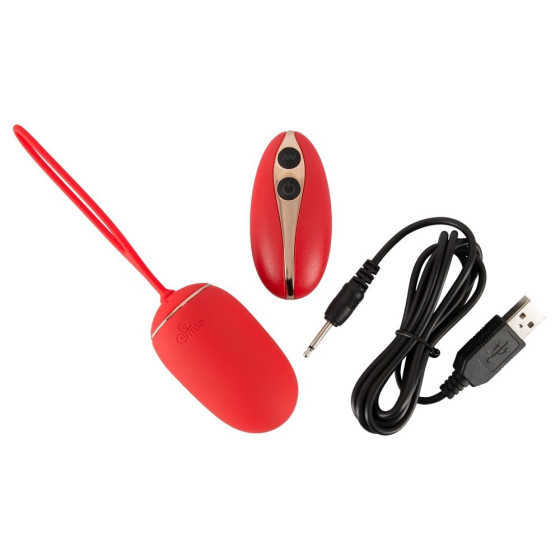 Ou vibrator Smile Love Ball RC rosu