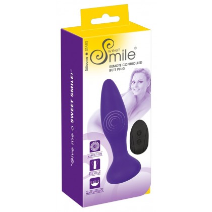 Vibrator anal Smile RC Butt Plug mov