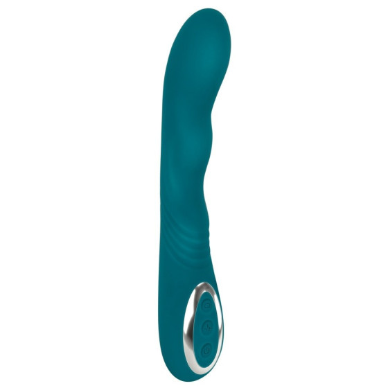 Vibrator punct G cu cap rotativ Smile Rotating G-Spot verde