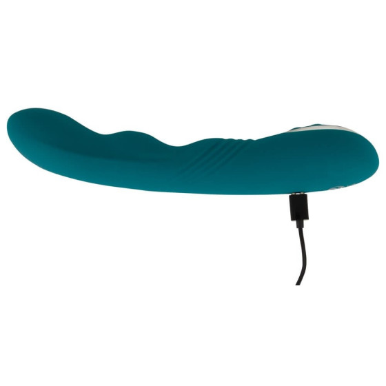 Vibrator punct G cu cap rotativ Smile Rotating G-Spot verde