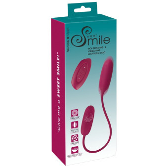 Ou vibrator dublu Smile RC Smile Shaking&Vibrating Love Egg Duo