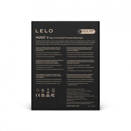 Vibrator pentru prostata Lelo Hugo2 app negru