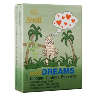 Prezervative pentru intarzierea ejacularii Amor Wild Dreams 3 buc