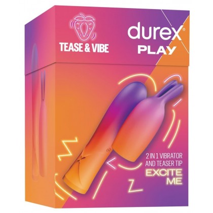 Vibrator dual Durex Tease and Vibe 10,5 cm