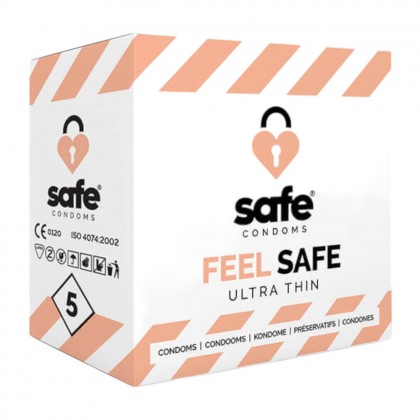 Prezervative ultra subtiri Safe Feel Safe 5 buc