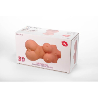 Masturbator torso 3D cu 2 orificii Mistress IV