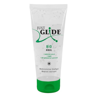 Lubrifiant pe baza de apa Just Glide anal bio vegan 200 ml
