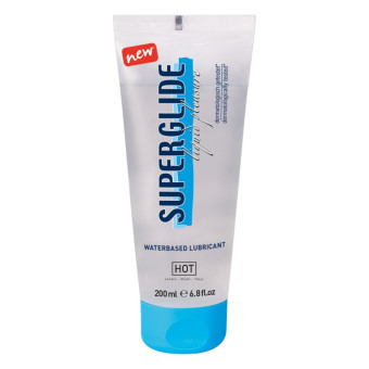 Lubrifiant pe baza de apa Hot Superglide Liquid Pleasure 200 ml