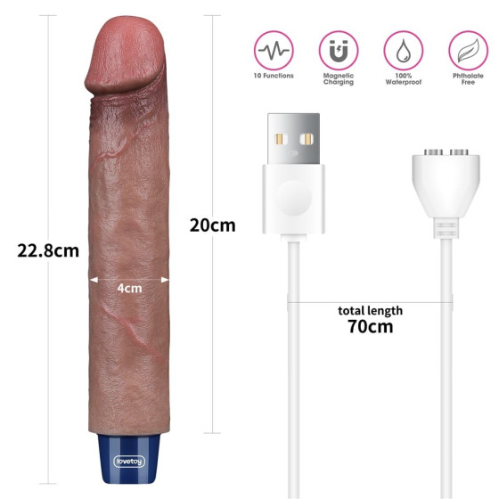 Vibrator realistic Lovetoy Real Softee 22,8 cm