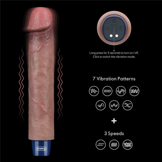 Vibrator realistic Lovetoy Real Softee 22,8 cm