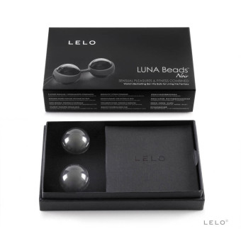 Bile vaginale Lelo Luna Beads Noir 2,9 cm
