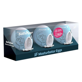 Set 3 oua masturbatoare Satisfyer Egg Savage