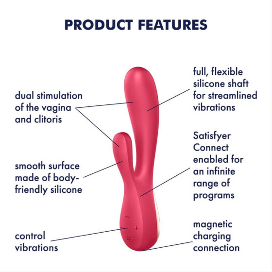 Vibrator smart punct G si clitoris Satisfyer Mono Flex