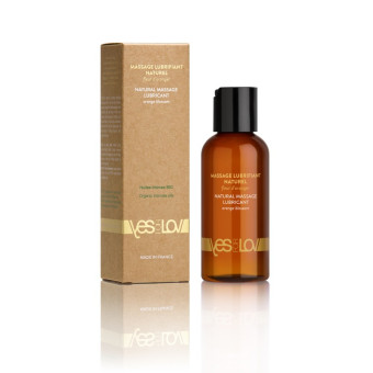 Lubrifiant si ulei de masaj 2 in 1 organic YESforLOV 100 ml