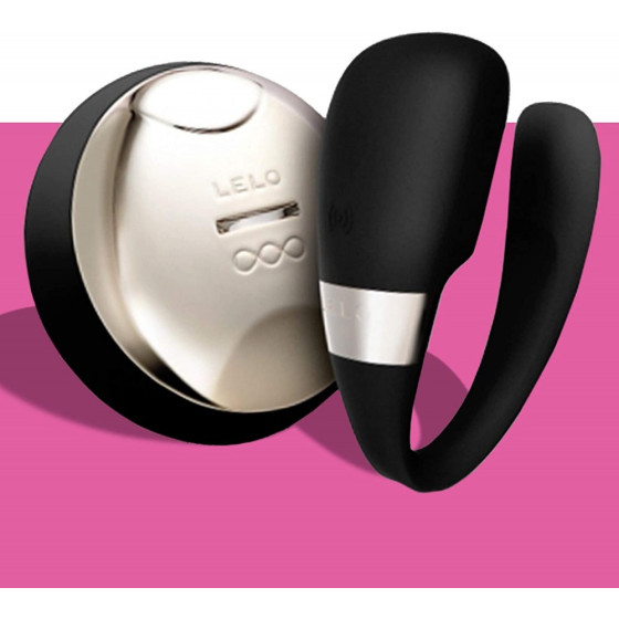 Vibrator clitoris si punct G Lelo Tiani 3 Sensemotion RC negru