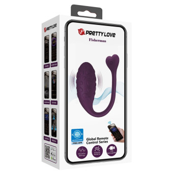 Vibrator ou glont smart Pretty Love Fisherman II RC 18 cm