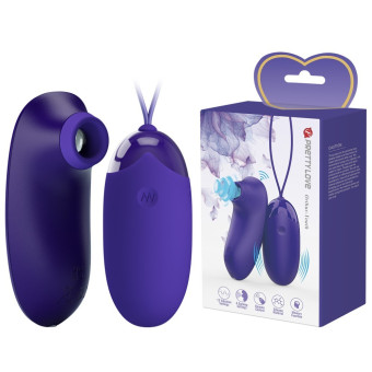 Vibrator ou glont + vibrostimulator clitoris Pretty Love Orthus Youth RC