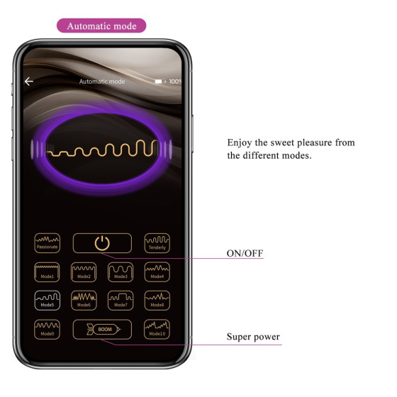 Vibrator ou glont smart Pretty Love Nimph mov