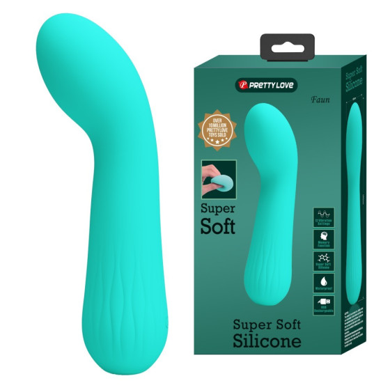 Vibrator punct G Pretty Love Faun verde 15 cm