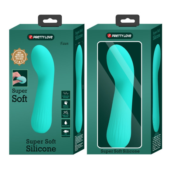 Vibrator punct G Pretty Love Faun verde 15 cm
