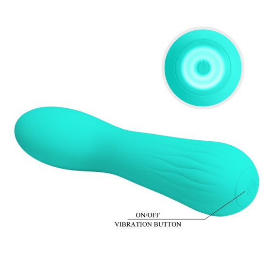 Vibrator punct G Pretty Love Faun verde 15 cm