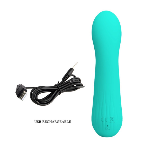 Vibrator punct G Pretty Love Faun verde 15 cm