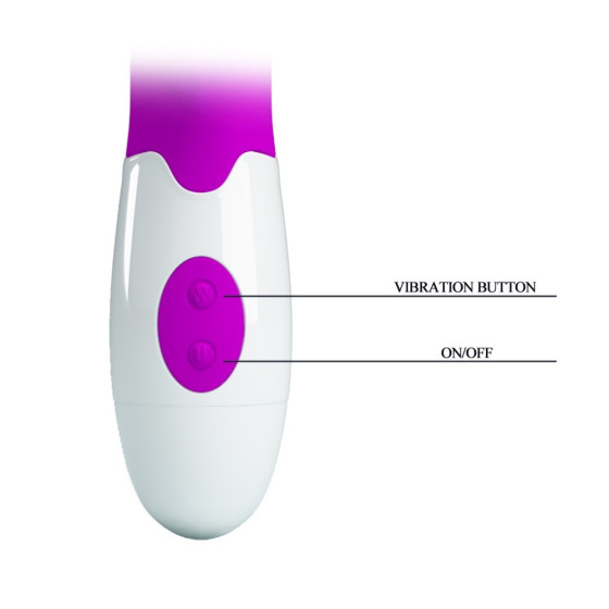 Vibrator rotativ rabbit 7 functii Pretty Love Bruno 20 cm